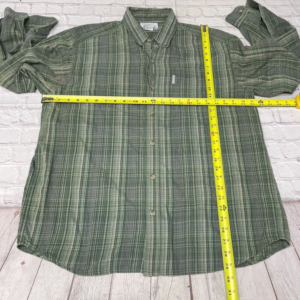 Columbia Men Long Sleeve Button Shirt Top Size Large Cotton B344 -18 - Picture 2 of 13